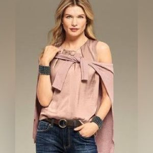 Cabi blush button up top #3603 size medium